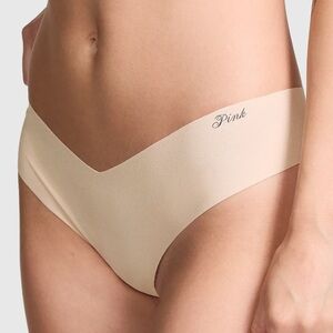 PINK Breathable No-Show High-Leg Thong Panty Women Size Large